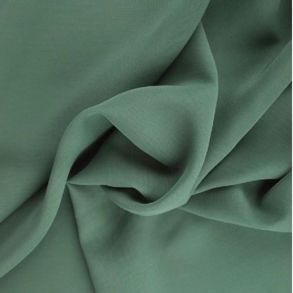 chiffon loper - vintage groen - prijs per meter 